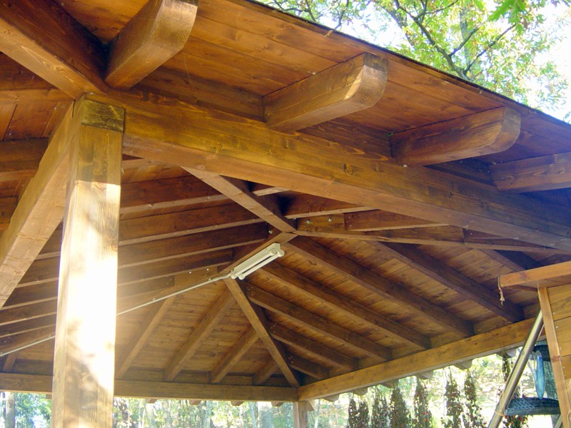 Barsotti legnami realizzazione e vendita casette in legno per il ... Veranda da giardino lamellare