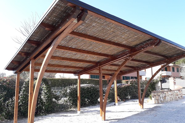 vendita carport installazione carbox in legno copertura posti auto esterno