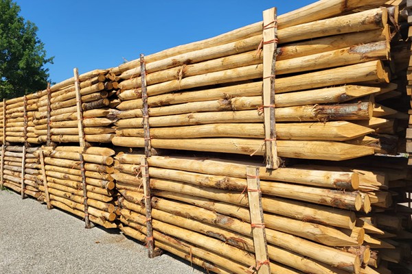 Recinzioni, pali di legno e staccionate in legno